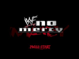 WWF No Mercy title screen for Nintendo 64
